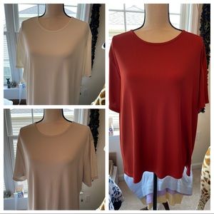 3 Short sleeve Laura Scott tops